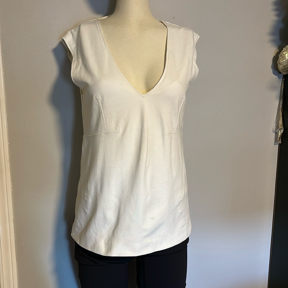 White Babaton Tank. Size Small